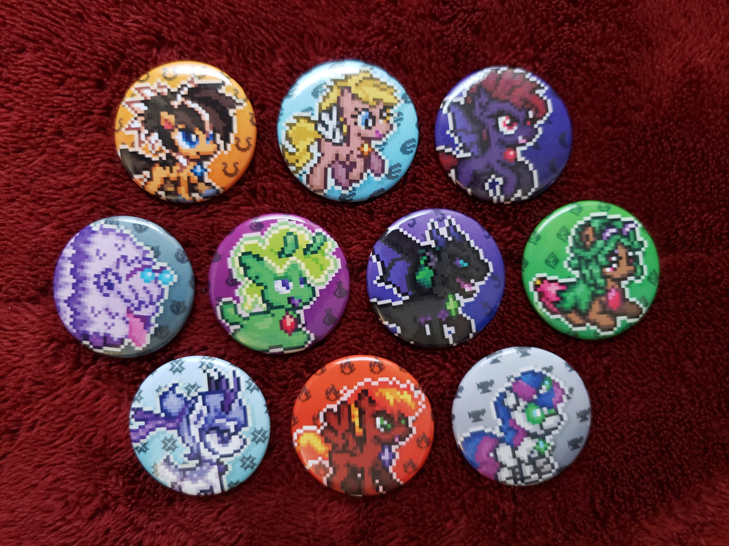 Battle Gem Ponies! - Button Pack #2