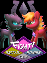 Load image into Gallery viewer, FIGHT! - Battle Gem Ponies Unisex Tee
